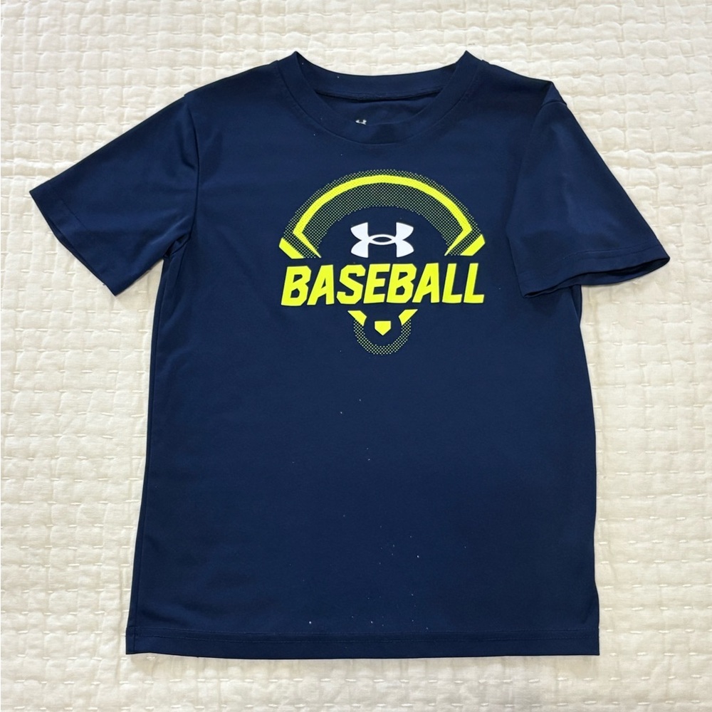 Under Armour Kids Navy Baseball Dri-Fit T-Shirt